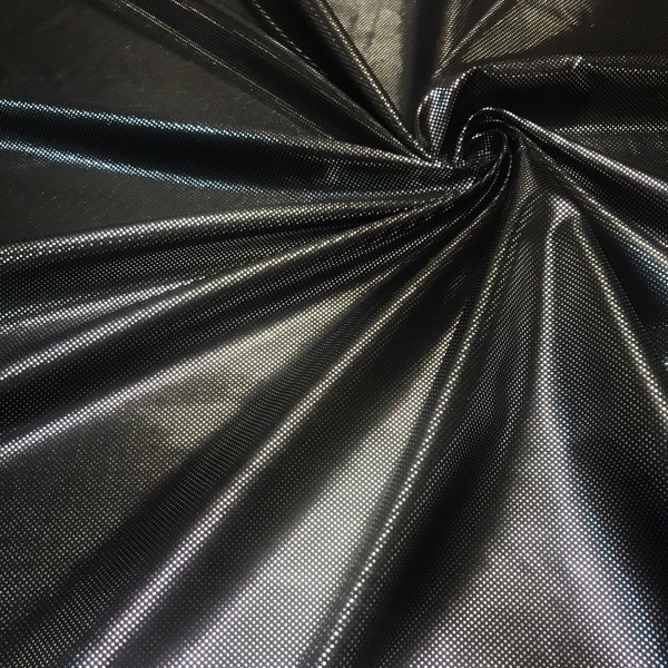 Ткань подкладочная фольгированная Черный 99-20/7077 Ткань подкладочная фольгированная Черный 99-20/7077