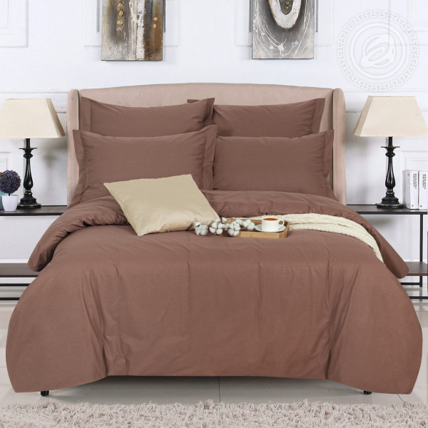 Поплин гладкокрашеный Кофейный 044461П-220  Поплин гладкокрашеный Кофейный 044461П-220