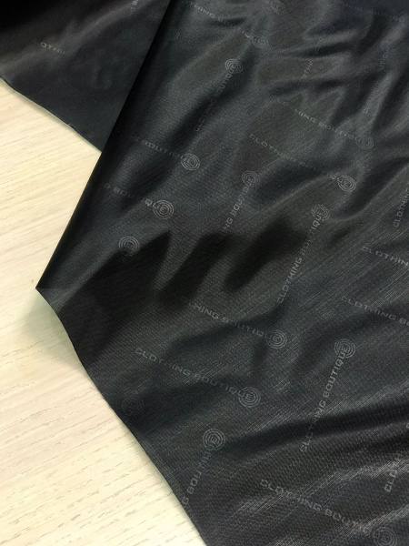 Ткань подкладочная Черный 99-20/7076  Ткань подкладочная Черный 99-20/7076