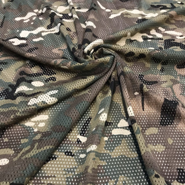 Сетка трикотажная  Мультикам камуфляж 78/7087 Сетка трикотажная  Мультикам камуфляж 78/7087