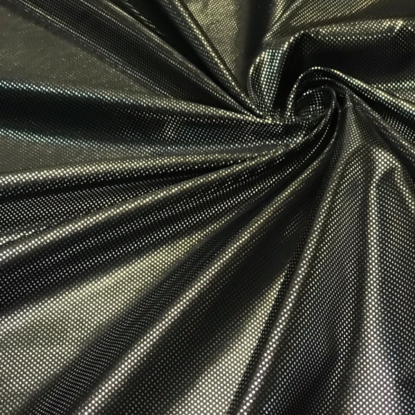 Ткань подкладочная фольгированная Черный 99-20/7077 Ткань подкладочная фольгированная Черный 99-20/7077