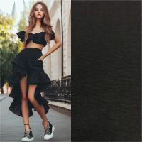 Плательная ткань с крэш-эффектом Черный 3150П 