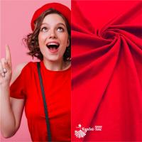 Кулирная гладь с лайкрой 8% Красный Пенье 1-44/001130ЛГ