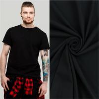 Кулирная гладь с лайкрой 8% Карде Черный 1-44/611572ЛРГ 