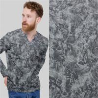 Кулирная гладь набивная рулон винтаж Пенье Серый 1-76/611922НЖ