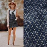 Ткань плательная хлопок «джинса» глиттер Золото 3155П 