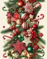 Вафельное полотно набивное 99-88/10208ВП