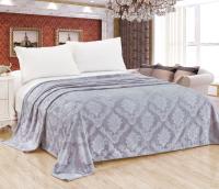 Велсофт жаккард, вензель, Серый 1-372/143898Ж