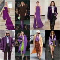 Фиолетовый - один из главных оттенков осени 2025