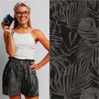 Кулирная гладь с велюровым эффектом Черный 1-76/611882НЖ