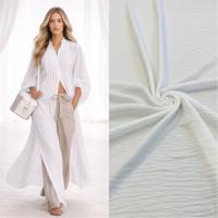 Плательная ткань с крэш-эффектом Белый 3168П 