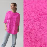 Кулирная гладь набивная рулон винтаж Карде Компакт, Фуксия 1-76/611949НЖ