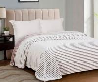 Велсофт жаккард Коричневая полоса 1-372/143892Ж