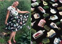 Кулирная гладь с лайкрой набивная Пенье 