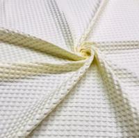 Вафельное полотно крупная клетка "Бохо" Молочный 10088ВП