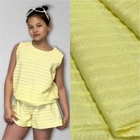 Кулирная гладь рулон жаккард Эльфийский желтый 1-114/611862ГК 