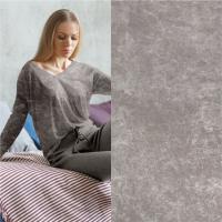 Кулирная гладь с велюровым эффектом "варенка" Пыльно-лиловый 1-76/611916НЖ 