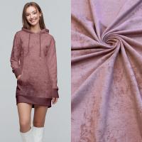 Футер с лайкрой "винтаж" с велюровым эффектом (варенка), Пенье, Темно-лиловый 1-476/3006762Л 