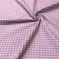 Вафельное полотно крупная клетка "Бохо" Лаванда 10084ВП