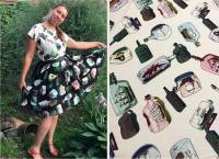 Кулирная гладь с лайкрой набивная Пенье 