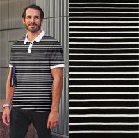 Пике вязаная полоса, пачка, Пенье Черный 1-111/0614 