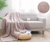 Велсофт жаккард Зигзаг Бежевый 1-372/143895Ж 