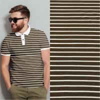 Пике вязаная полоса, пачка, Пенье Коричневый 1-111/0613 