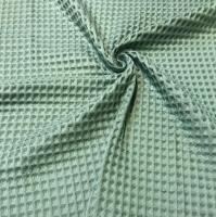 Вафельное полотно крупная клетка "Бохо" Полынь, 172 см 10103ВП 