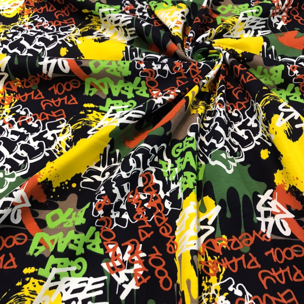 Кулирная гладь набивная рулон 1-33/611870НД