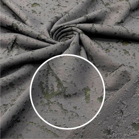 Футер 3-х нитка петельный рваный (на сетке) Фуме 1-172/3006758БН