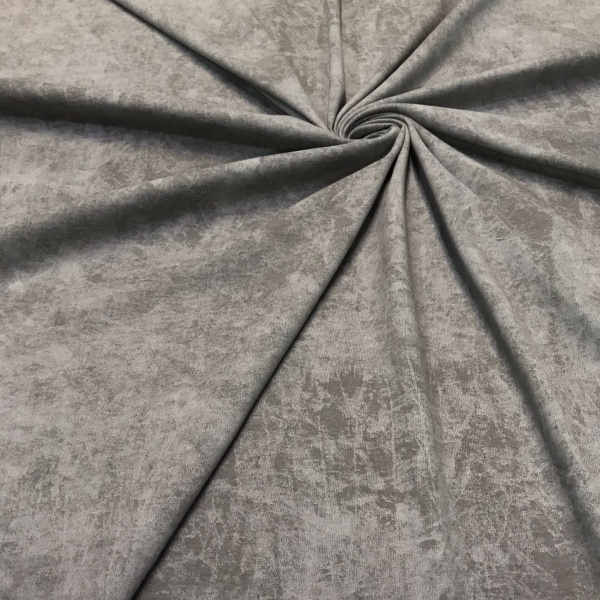 Кулирная гладь с велюровым эффектом "Винтаж варенка" Серый 1-76/6117790НЖ 