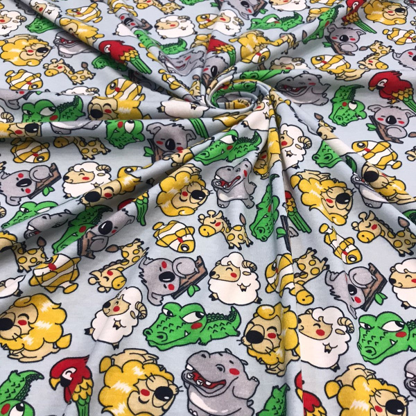 Кулирная гладь набивная рулон Реактив 1-76/611950НД