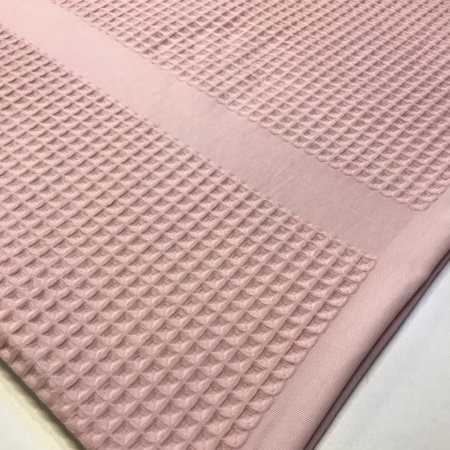 Вафельное полотно "БОХО" купон полотенце Пыльно-розовый 10092ВП