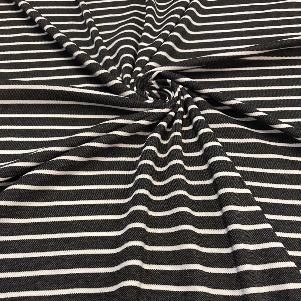 Пике вязаная полоса, пачка, Пенье Серый 1-111/0612 