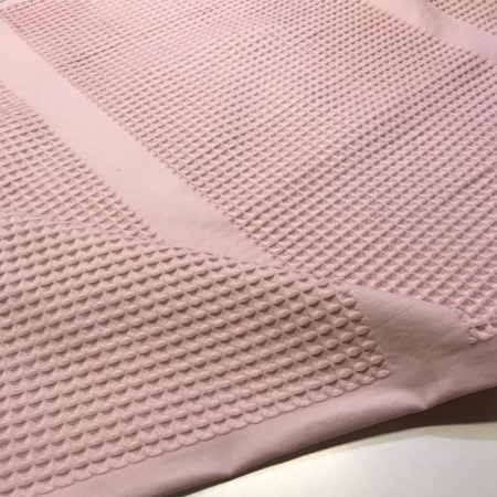 Вафельное полотно "БОХО" купон полотенце Пыльно-розовый 10092ВП