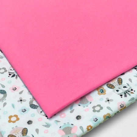 Футер 2-х нитка с начесом рулон Розовый 1-41/3006670РОЕ 