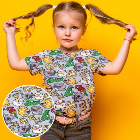 Кулирная гладь набивная рулон Реактив 1-76/611950НД