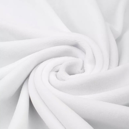 Велюр гладкокрашеный Белый 1-411/15089О 