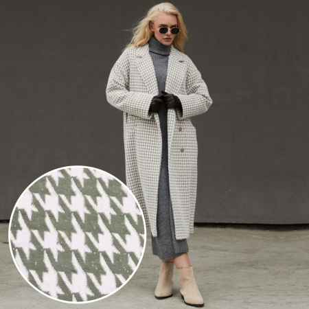 Трикотаж кашемир "альпака" Зеленый 99-73/251267А 