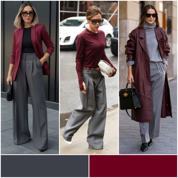 Осенние сочетания цветов одежде! 