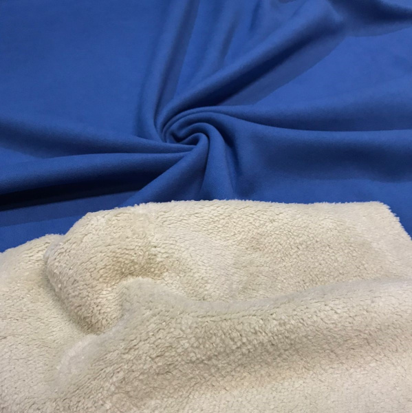 Мех на трикотажной основе Светлый индиго 99-751/9968МИ 