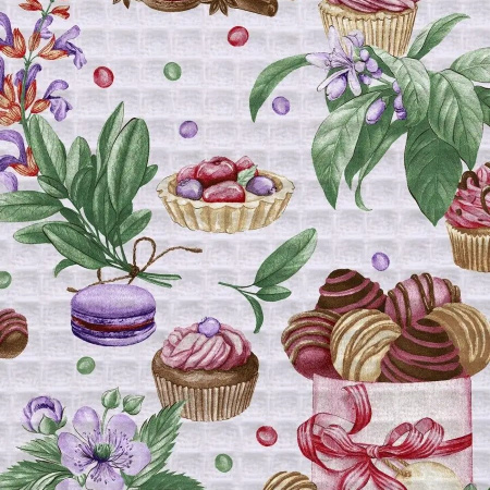 Вафельное полотно набивное 99-88/10175ВП