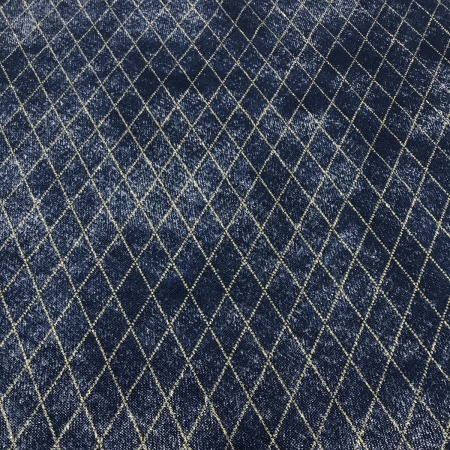 Ткань плательная хлопок «джинса» глиттер Золото 3155П 