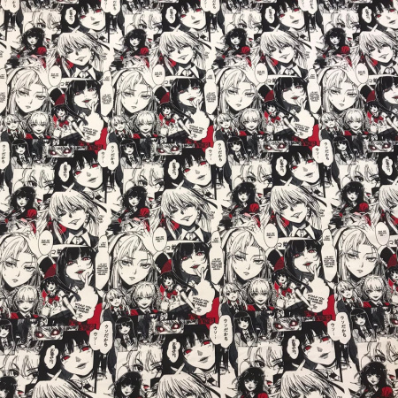 Кулирная гладь набивная рулон Реактив 1-76/6117727НД