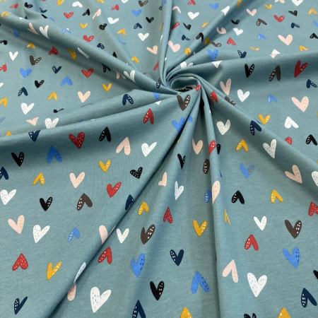 Кулирная гладь набивная рулон Пенье 1-76/611992НЖ