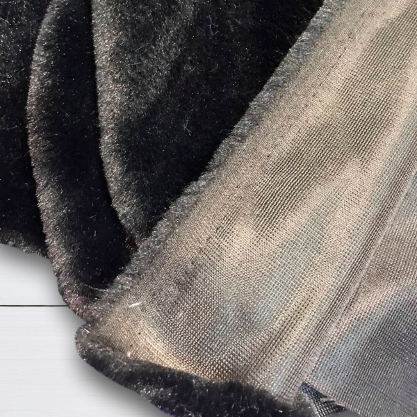 Мех искусственный кролик, ширина 178 см, Черный 99-261/9984