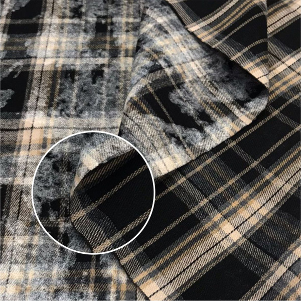 Ткань рубашечная двусторонняя варенка 12110