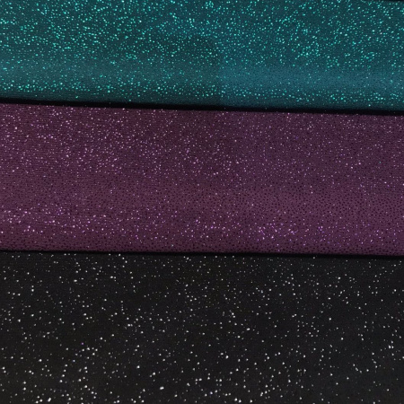 Трикотаж масло с глиттером (с блестящим напылением) Черный 150833ТТ 