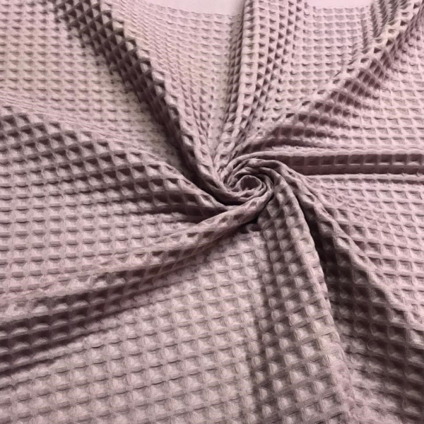 Вафельное полотно "БОХО" купон полотенце Пыльно-лиловый 10094ВП