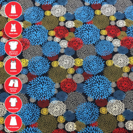 Кулирная гладь набивная рулон Реактив 1-76/6117750НЖ